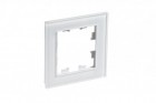 Рамка 1-м AtlasDesign Nature стекло бел. SchE ATN320101