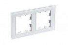 Рамка 2-м AtlasDesign Nature стекло бел. SchE ATN320102