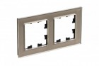 Рамка 2-м Atlas Design NATURE стекло шампань SchE ATN320502