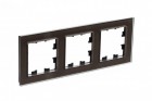 Рамка 3-м Atlas Design NATURE стекло мокко SchE ATN320603