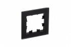 Рамка 1-м Atlas Design NATURE мат. стекло черн. SchE ATN331001
