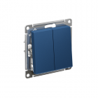 Выключатель 2-кл. AtlasDesign (сх. 5) 10AX механизм аквамарин SE ATN001151