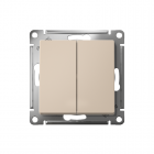 Переключатель проходной 2-кл. СП AtlasDesign 10А (сх. 6/2) 10AX механизм песочн. SE ATN001265
