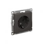 Розетка AtlasDesign 16А с заземл. защ. шторки механизм базальт SE ATN001445