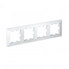 Рамка 4-м AtlasDesign Air бел./дым. бел. SE ATN220104