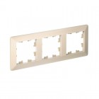 Рамка 3-м AtlasDesign Air беж./дым. бел. SE ATN220203