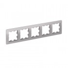 Рамка 5-м AtlasDesign Air алюм./дым. черн. SE ATN220305