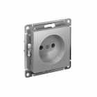 Розетка AtlasDesign 16А без заземл. без шторок быстрозажим. клем. механизм алюм. SE ATN000341S