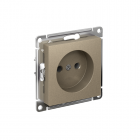 Розетка AtlasDesign 16А без заземл. без шторок быстрозажим. клем. механизм шампань SE ATN000541S