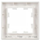 Рамка 1-м BRITE РУ-1-БрБ бел. IEK BR-M12-K01