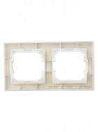 Рамка 2-м IP44 BRITE РУ-2-БрКр-44 беж. IEK BR-M22-44-K10