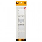Рамка 4-м BRITE РУ-4-БрБ бел. IEK BR-M42-K01