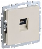 Розетка компьютерная СП RJ45 кат.5E BRITE РК10-БрКр беж. IEK BR-K10-1-K10