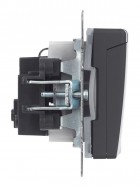 Розетка BRITE РСбш10-3-44-БрГ 16А IP44 с заземл. защ. шторки с крышкой графит IEK BR-R16-16-44-K53