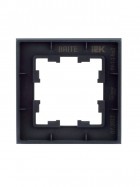 Рамка 1-м BRITE РУ-1-2-БрД стекло дым. IEK BR-M12-G-K30