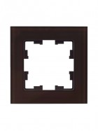 Рамка 1-м BRITE РУ-1-2-БрТБ стекло темн. бронза IEK BR-M12-G-K45