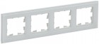 Рамка 4-м BRITE РУ-4-2-БрБ стекло бел. IEK BR-M42-G-K01