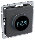 Термостат электронный с индикацией BRITE СП IP20 ТС10-1-БрГ графит IEK BR-RT11-K53