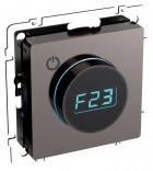 Термостат электронный с индикацией BRITE СП IP20 ТС10-1-БрТБ темная бронза IEK BR-RT11-K45