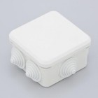 Коробка распределительная ОП 70х70х40мм 7 вводов IP55 бел. Ruvinil 67030Б