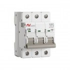 Выключатель автоматический модульный 3п C 25А 10кА AV-10 AVERES EKF mcb10-3-25C-av