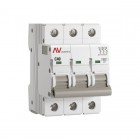 Выключатель автоматический модульный 3п C 40А 6кА AV-6 AVERES EKF mcb6-3-40C-av