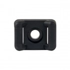 Площадка под хомуты (22х16) с монтажным отверстием М4 черн. (уп.100шт) PROxima EKF pmo-22-16-b