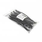 Держатель кабеля двусторонний для прямого монтажа (240мм) черн. (уп.10шт) EKF ch-2-b-240