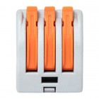 Клемма строительно-монтажная СМК 222-413 3-проводная 0.08-2.5кв.мм с рычагом (уп.100шт) PROxima EKF plc-smk-413