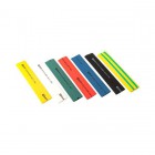 Набор трубок термоусадочных тонкостен. 12/6 (7 цветов по 3шт 100мм) EKF tut-n-12