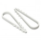 Дюбель-хомут d11-18мм для круглого кабеля бел. (уп.100шт) PROxima EKF plc-ncc-11x18w