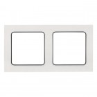 Рамка 2-м Стокгольм бел. с линией цвета черн. PROxima EKF EXM-G-305-10