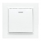 Выключатель 1-кл. СП Минск 10А IP20 с индикатором бел. Basic EKF ERV10-121-10