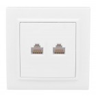 Розетка компьютерная 2-м СП Минск RJ45 бел. EKF ERK02-035-10