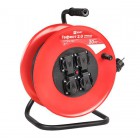 Удлинитель на катушке 4х20м с заземл. 16А IP44 Гефест 2.0 КГ 3х2.5 3.5кВт предохр. PROxima EKF UKG02-16-R325-4-20-IP44