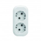 Колодка удлинителя 2-м АВС-пл. с заземл. UNIVersal E302