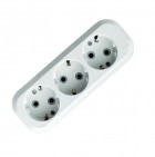 Колодка удлинителя 3-м АВС-пл. с заземл. UNIVersal E303