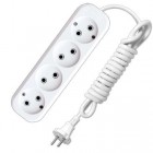 Удлинитель 4х2м без заземления 10А IP20 Е-204 АБС-пл. ПВС 2х0.75 UNIVersal 9634266