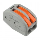 Клемма универсальная многоразовая 222-412 2-проводная 0.08-2.5(4)кв.мм (уп.50шт) Rexant 07-5252-4