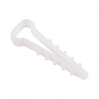 Дюбель-хомут 6-12 прямоуг. бел. (уп.100шт) Rexant 07-4612