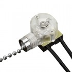 Выключатель для настенного светильника с проводом и деревянным наконечником Silver блист. Rexant 06-0242-A