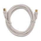 Шнур TV Plug - TV Jack 3м бел. Rexant 18-0004