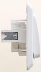 Выключатель 2-кл. СП Этюд 10А IP20 с подсветкой бел. SE BC10-006B