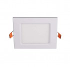 Светильник светодиодный ультратонкий встраив. PPL-S 6Вт 6500К IP40 WH 120мм квадрат Jazzway 5008243A