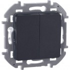 Выключатель 2-кл. Inspiria 10А IP20 250В 10AX механизм антрацит Leg 673623