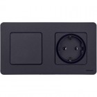 Выключатель 1-кл. Inspiria 10А IP20 250В 10AX механизм антрацит Leg 673603