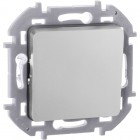 Выключатель кнопочный Inspiria 6А 250В без фиксации НО/НЗ механизм алюм. Leg 673692