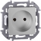 Розетка 1-м СП Inspiria 16А IP20 250В 2P механизм алюм. Leg 673712