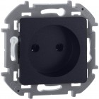 Розетка 1-м СП Inspiria 16А IP20 250В 2P механизм антрацит Leg 673713