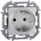 Розетка 1-м СП Inspiria 16А IP20 250В 2P+E немецк. стандарт механизм алюм. Leg 673722